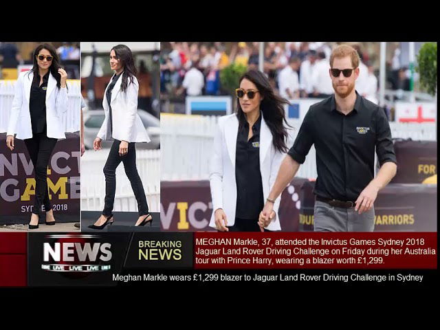 More information about "Video: Meghan Markle wears £1,299 blazer to Jaguar Land Rover Driving Challenge in Sydney"